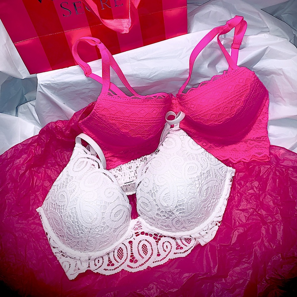 Two Victoria’s Secret bralettes